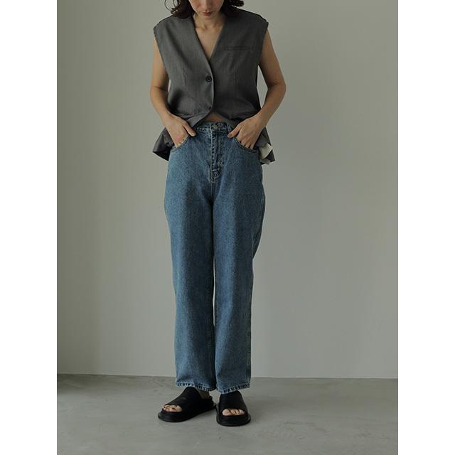 即日発送 anuke アンヌーク Cutoff Twill Vest 62410101 2024春夏 