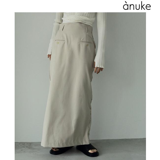 土日祝も即日発送/anuke アンヌーク Twill Pocket Skirt 62410803 2024 