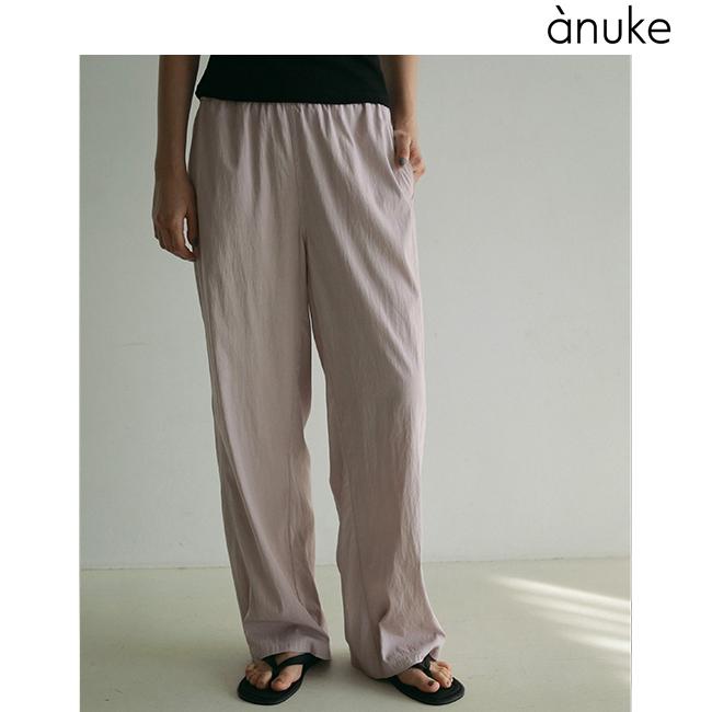 anuke 即日発送/anuke アンヌーク Chambray Rough Pants 62510710 2025 