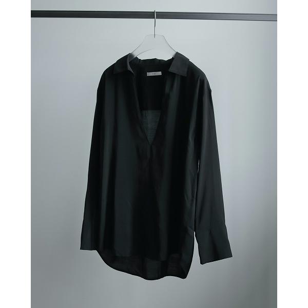 anuke アンヌーク コットンギャザーコンビネゾン ブラック 36