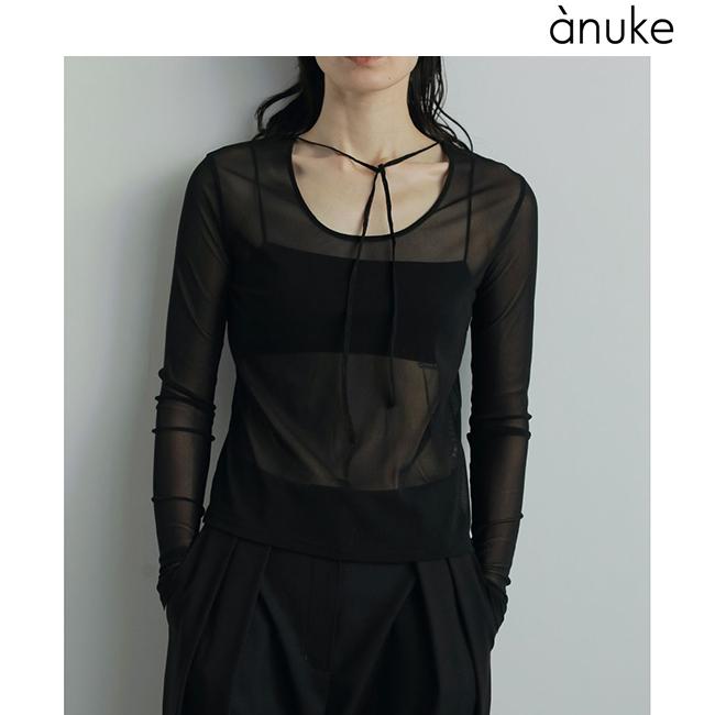 【美品】anuke アンヌーク コンビネーション黒 anuke アンヌーク 2025FallWinter 靴 Ecoleather Heel Slip-ons