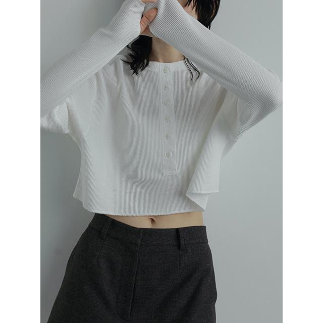 トップス anuke Waffle Henley Tops anuke（アンヌーク） 即日発送/anuke Waffle Henley Tops 62520628