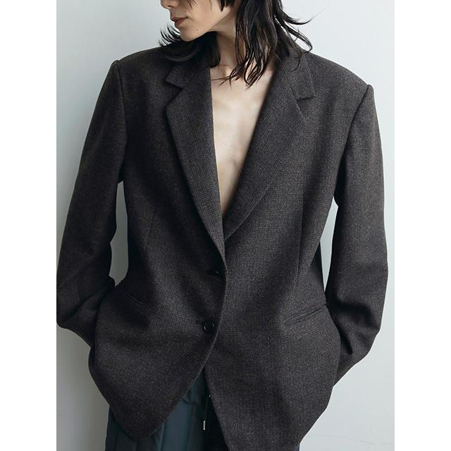 anuke（アンヌーク） 土日も即日発送/anuke Herringbone Wool Jacket