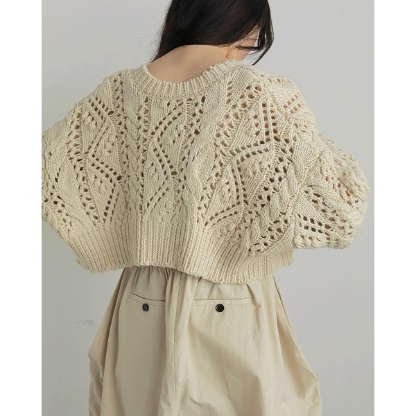 anuke 予約商品/anuke アンヌーク Cable Knit Cardigan 62520507