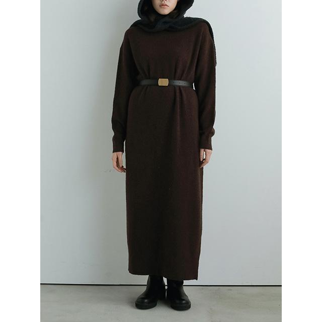 anuke アンヌーク Cocoon Knit Onepiece ブラック38 anuke（アンヌーク） 【SOLD OUT】anuke Cocoon Knit Onepiece