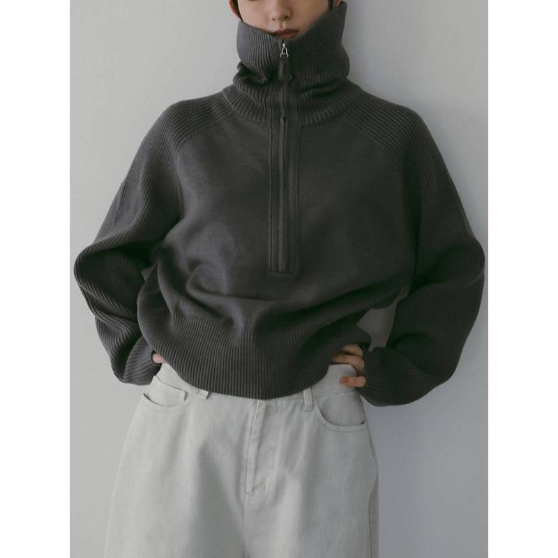 anuke（アンヌーク） 即日発送/anuke Zip Rib Knit 62610504 26SS 2026