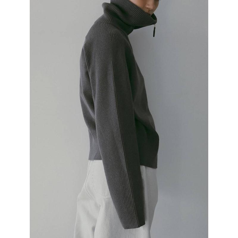 anuke（アンヌーク） 即日発送/anuke Zip Rib Knit 62610504 26SS 2026