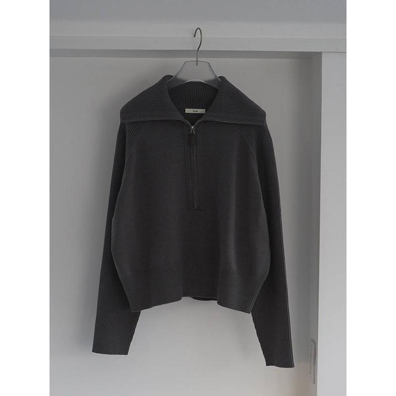 anuke（アンヌーク） 即日発送/anuke Zip Rib Knit 62610504 26SS 2026