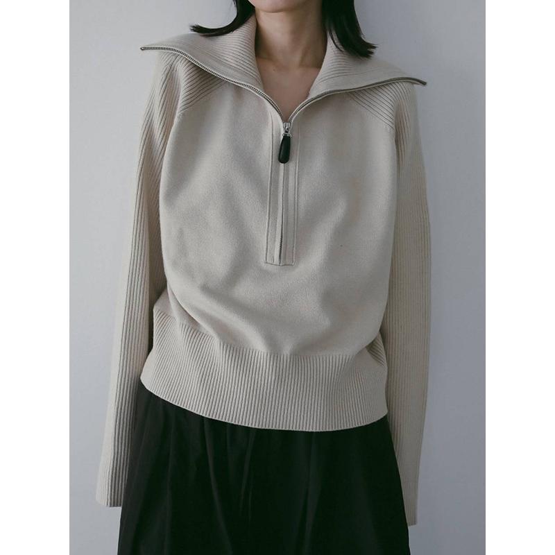 anuke（アンヌーク） 即日発送/anuke Zip Rib Knit 62610504 26SS 2026