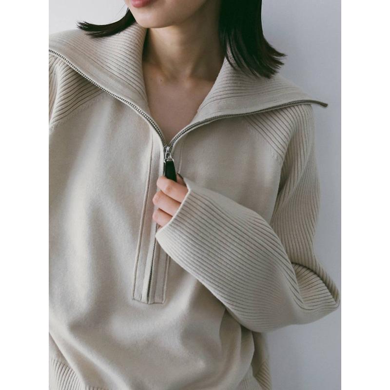 anuke（アンヌーク） 即日発送/anuke Zip Rib Knit 62610504 26SS 2026