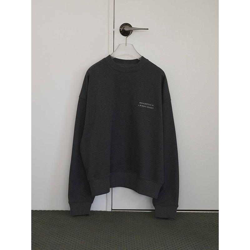 お*。様 anuke Embroidery Logo Sweat チャコールグレ anuke（アンヌーク） 土日も即日発送/anuke Embroidery Logo Sweat