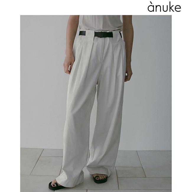 anuke☆パンツ anuke（アンヌーク） 予約商品/anuke Twill Loose Pants 62610708 6月