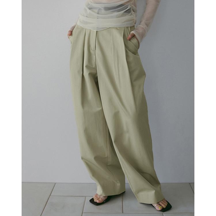 予約商品/anuke アンヌーク Twill Loose Pants 62610708 6月上〜7月上入荷予定 26SS 2026春夏 キャンセル返品不可の画像
