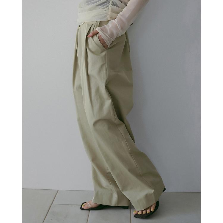 予約商品/anuke アンヌーク Twill Loose Pants 62610708 6月上〜7月上入荷予定 26SS 2026春夏 キャンセル返品不可の画像