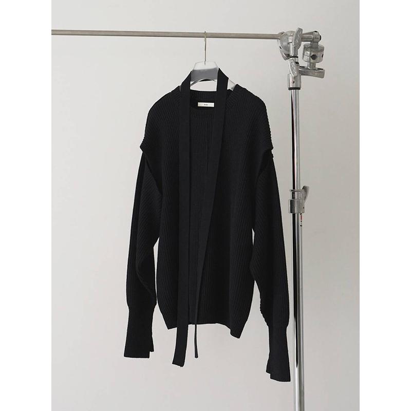 トップス anuke Slit Rib Knit anuke（アンヌーク） 即日発送/anuke Slit Rib Knit 62610523 26SS