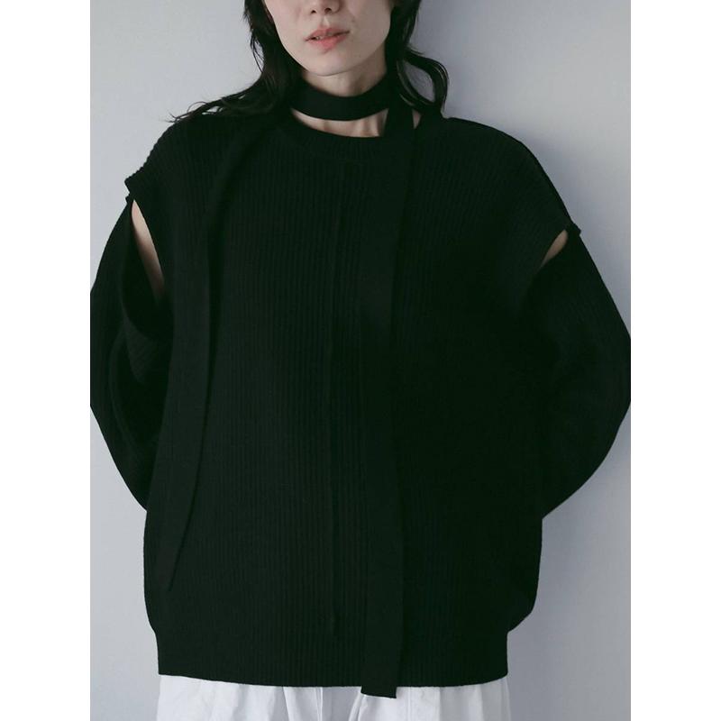 anuke（アンヌーク） 即日発送/anuke Slit Rib Knit 62610523 26SS