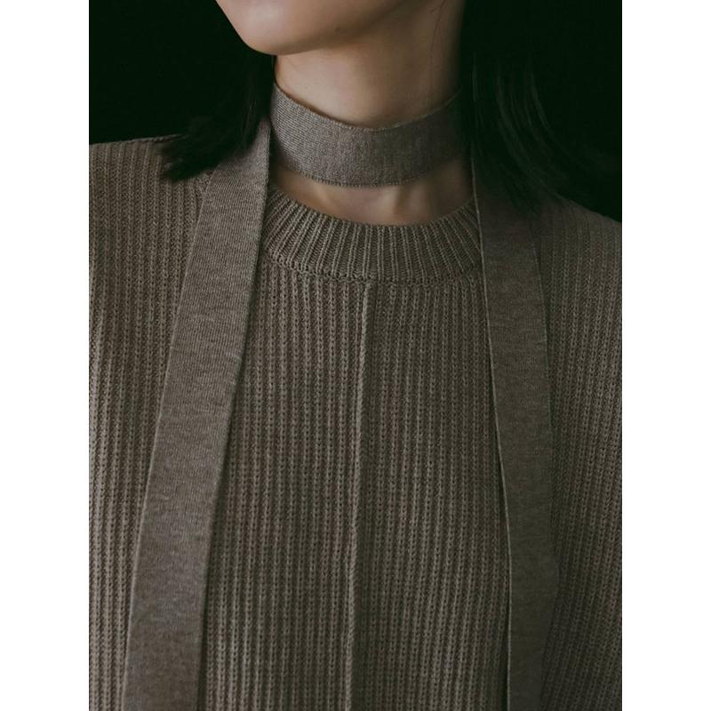 anuke（アンヌーク） 即日発送/anuke Slit Rib Knit 62610523 26SS