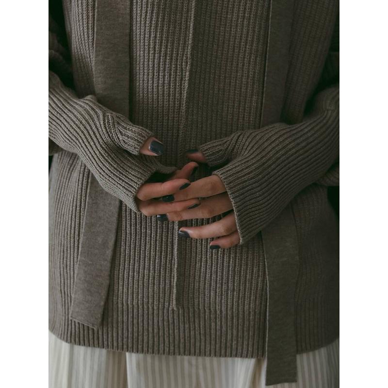 anuke（アンヌーク） 即日発送/anuke Slit Rib Knit 62610523 26SS