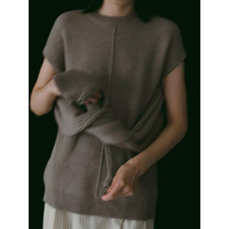 anuke（アンヌーク） 即日発送/anuke Slit Rib Knit 62610523 26SS