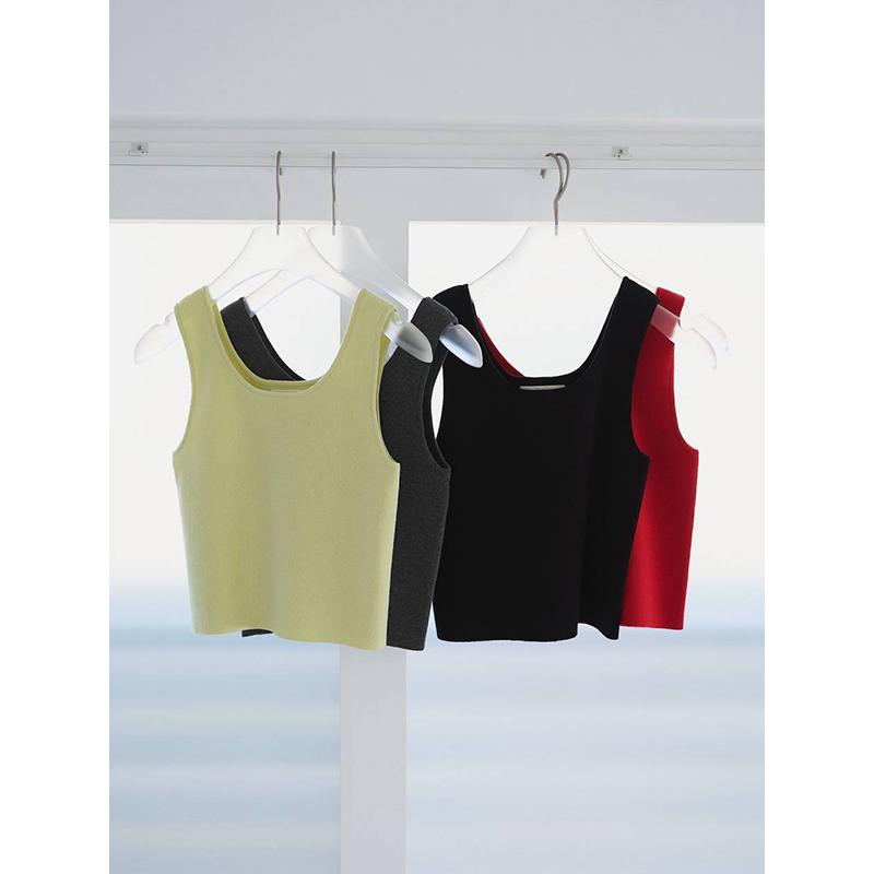anuke（アンヌーク） 土日も即日発送/anuke Short Knit Tanktop