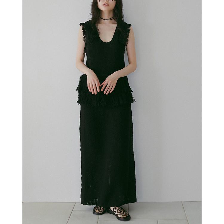 anuke（アンヌーク） ＼SALE40%OFF／即日発送/anuke Fringe Knit