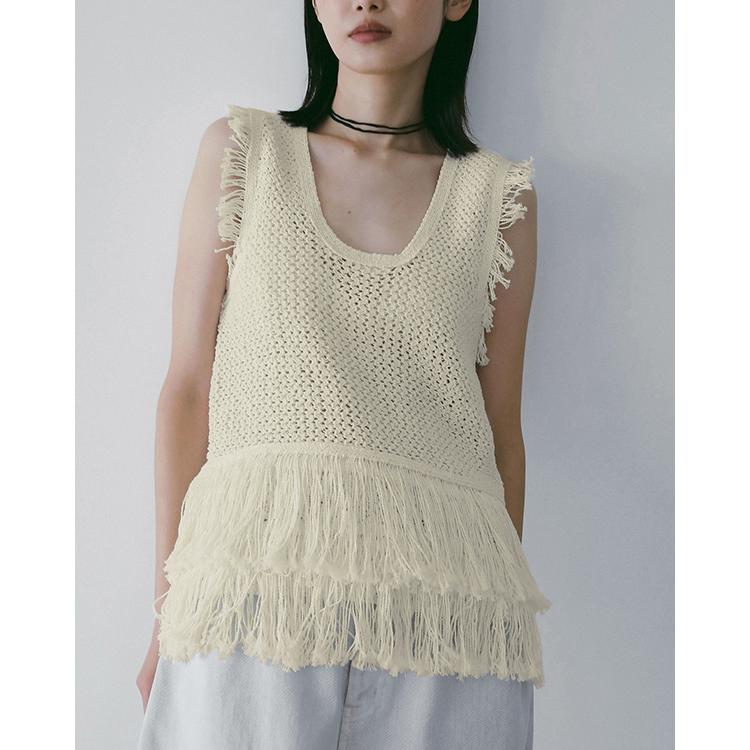 anuke（アンヌーク） ＼SALE30%OFF／土日も即日発送/anuke Fringe Knit