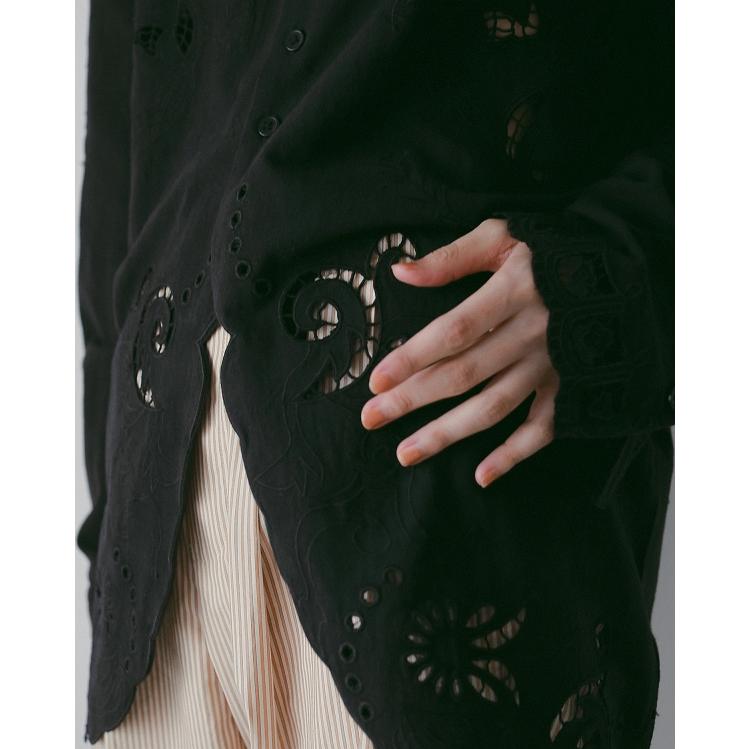 anuke（アンヌーク） 【SOLD OUT】anuke Cutwork Opencollar Shirts
