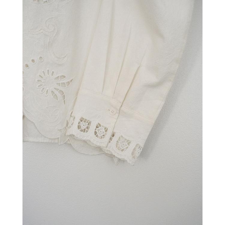 anuke（アンヌーク） 【SOLD OUT】anuke Cutwork Opencollar Shirts