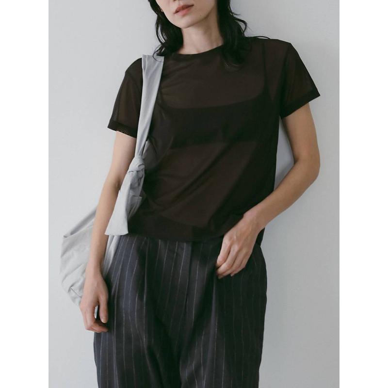 anuke（アンヌーク） 即日発送/anuke Sheer Tulle T-Shirts 62610633