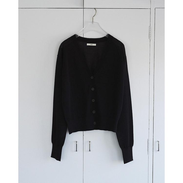新品未使用anuke Sheer Rib Cardigan ブラック ànuke online store（アンヌーク） / Sheer Rib CardiganSheer Rib