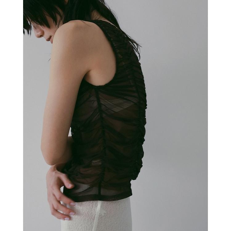 GWも即日発送/anuke アンヌーク Tulle Gather Tanktop 62610626 ネコポス送料無料_9