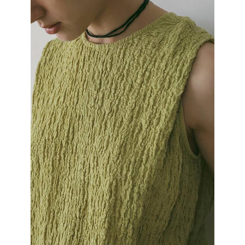 即日発送/anuke アンヌーク Sleeveless Shirring Onepiece 62610306  26SS 2026春夏 キャンセル返品不可の画像