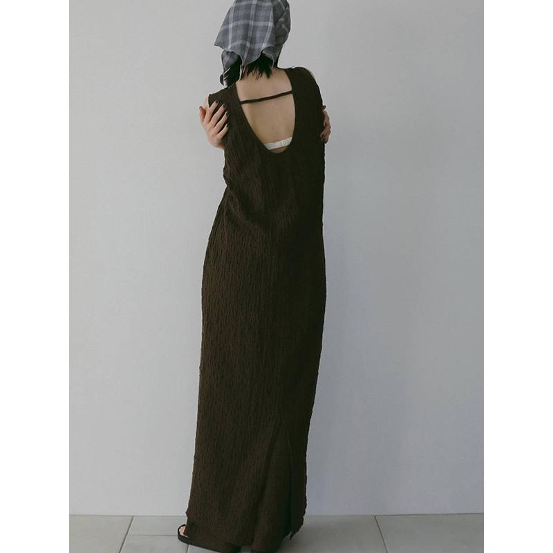 即日発送/anuke アンヌーク Sleeveless Shirring Onepiece 62610306  26SS 2026春夏 キャンセル返品不可の画像