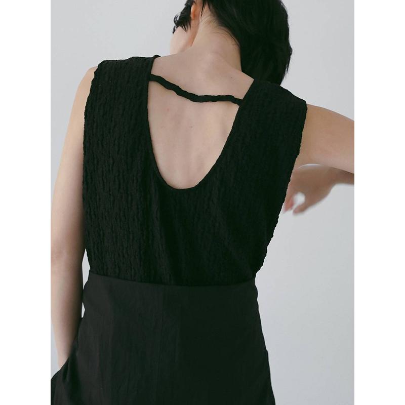 即日発送/anuke アンヌーク Sleeveless Shirring Onepiece 62610306  26SS 2026春夏 キャンセル返品不可の画像