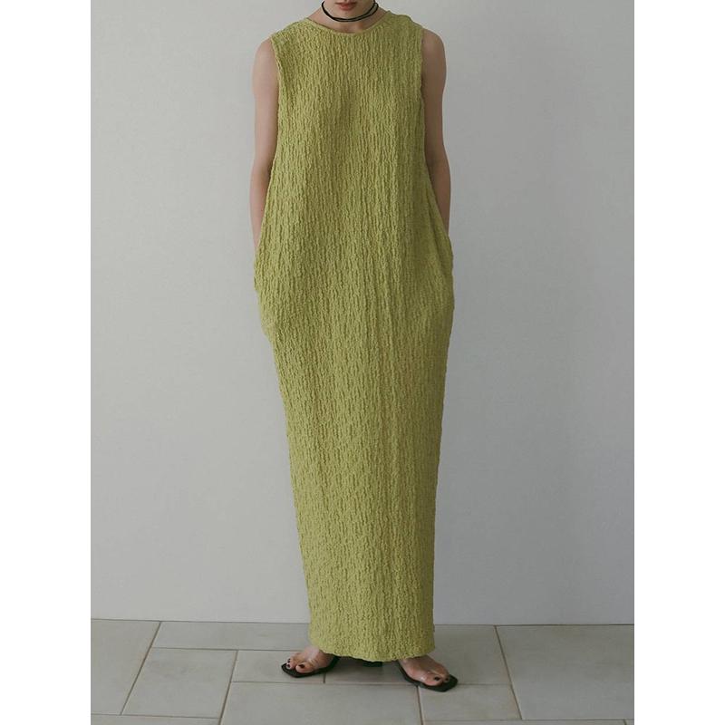 即日発送/anuke アンヌーク Sleeveless Shirring Onepiece 62610306  26SS 2026春夏 キャンセル返品不可の画像