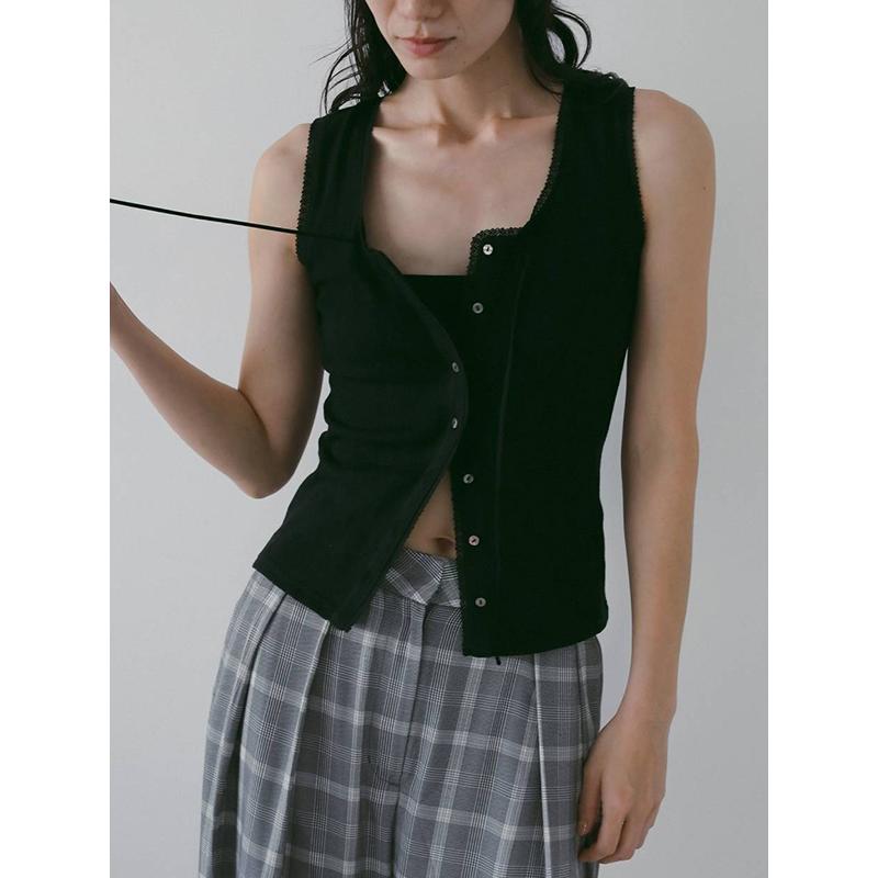 即日発送/anuke アンヌーク Cut Lace Tanktop 62610621  ネコポス送料無料 26SS 2026春夏 キャンセル返品不可の画像