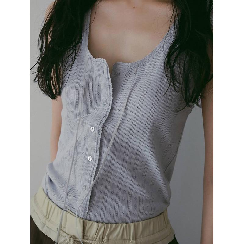 即日発送/anuke アンヌーク Cut Lace Tanktop 62610621  ネコポス送料無料 26SS 2026春夏 キャンセル返品不可の画像