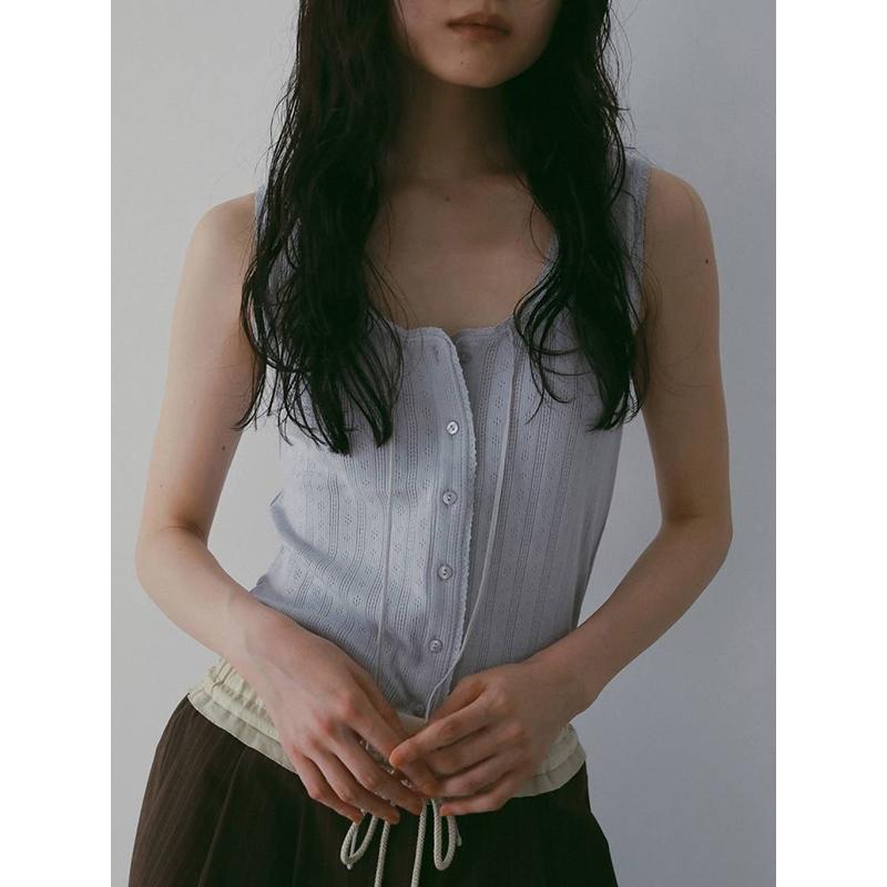 即日発送/anuke アンヌーク Cut Lace Tanktop 62610621  ネコポス送料無料 26SS 2026春夏 キャンセル返品不可の画像