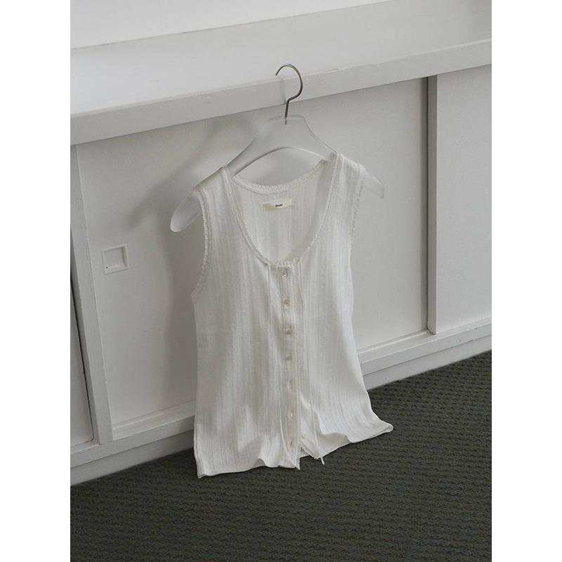 即日発送/anuke アンヌーク Cut Lace Tanktop 62610621  ネコポス送料無料 26SS 2026春夏 キャンセル返品不可の画像