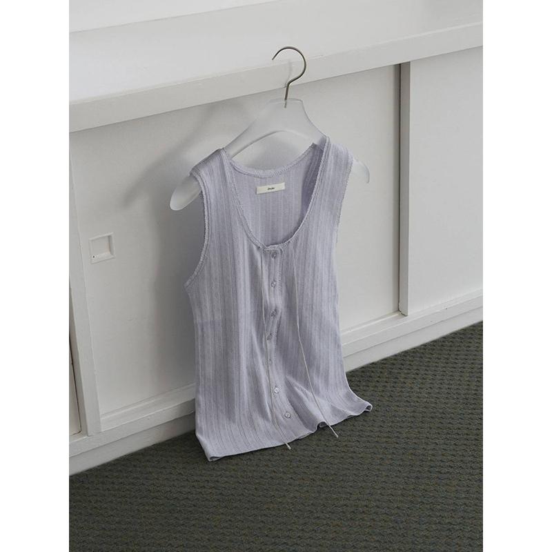 即日発送/anuke アンヌーク Cut Lace Tanktop 62610621  ネコポス送料無料 26SS 2026春夏 キャンセル返品不可の画像