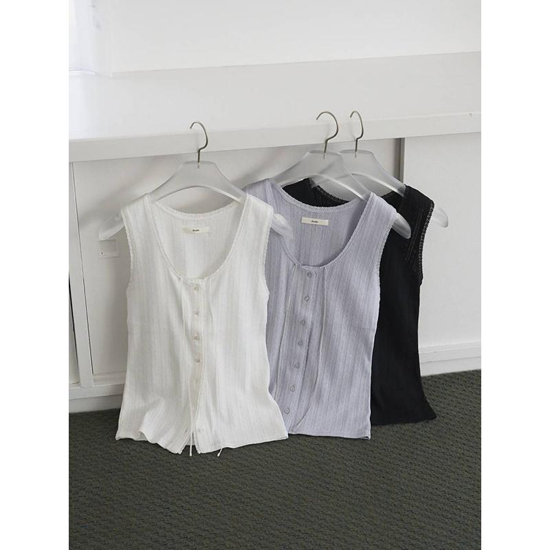 即日発送/anuke アンヌーク Cut Lace Tanktop 62610621  ネコポス送料無料 26SS 2026春夏 キャンセル返品不可の画像