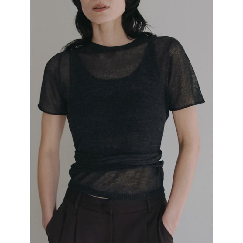 anuke（アンヌーク） 【SOLD OUT】anuke Wrapcami Layered Knit