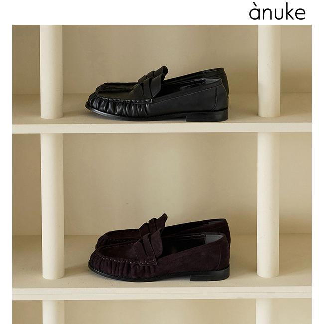 anuke（アンヌーク） 予約商品/anuke Gather Loafers 62621006 8月末 