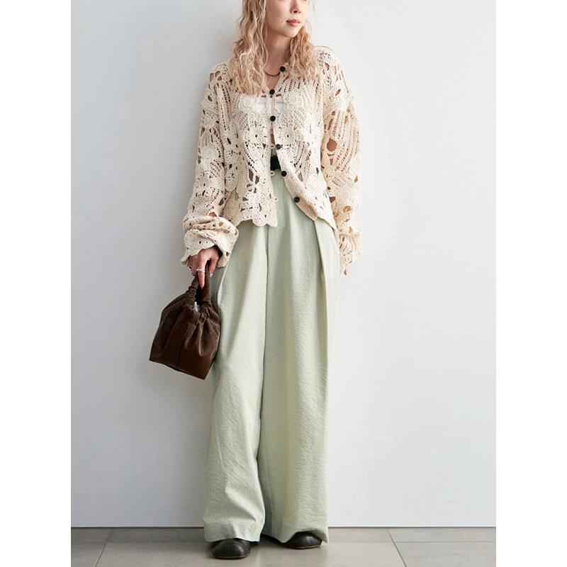 2025SS 新品タグ付 anuke Flower Jacquard Tops anuke（アンヌーク） 予約商品/anuke Embroidery Over Shirts 62620402
