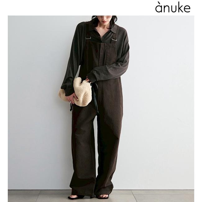 MIZUHO　anuke アンヌーク レースつなぎ　36サイズ anuke（アンヌーク） 予約商品/anuke Cotton Wide Salopette 62620304
