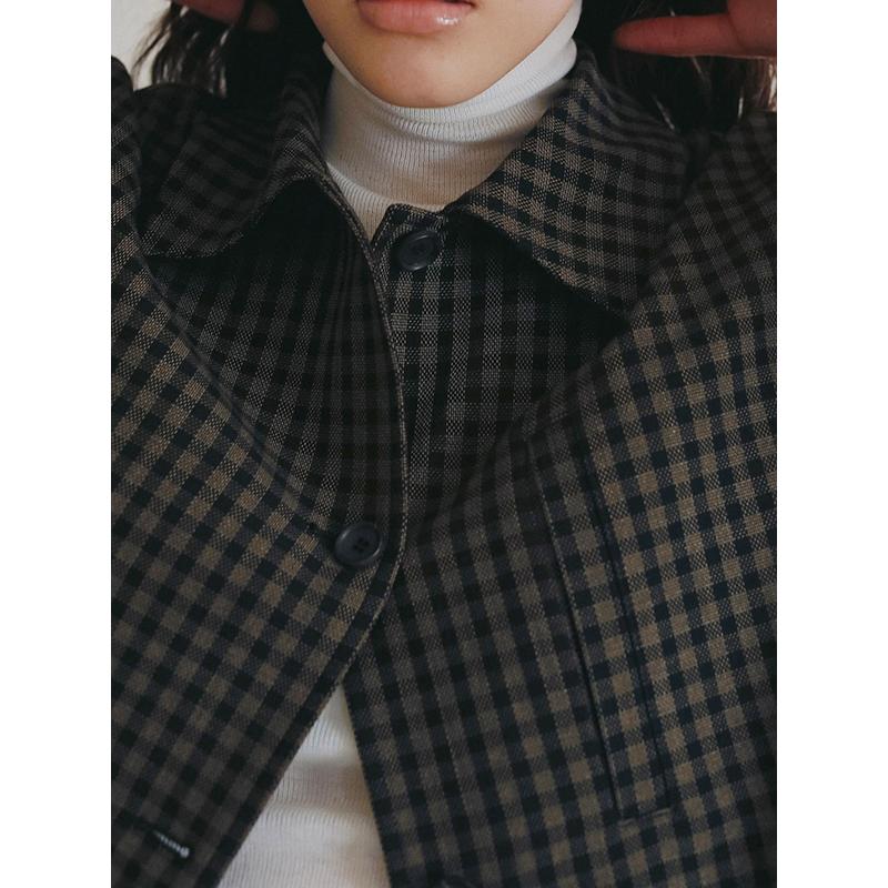 anuke（アンヌーク） 予約商品/anuke Check Coverall Jacket 62620102