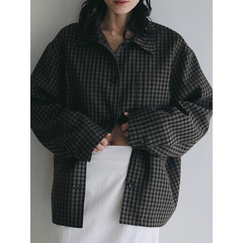 anuke（アンヌーク） 予約商品/anuke Check Coverall Jacket 62620102
