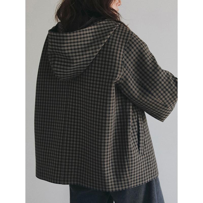 anuke（アンヌーク） 即日発送/anuke Check Coverall Jacket 62620102