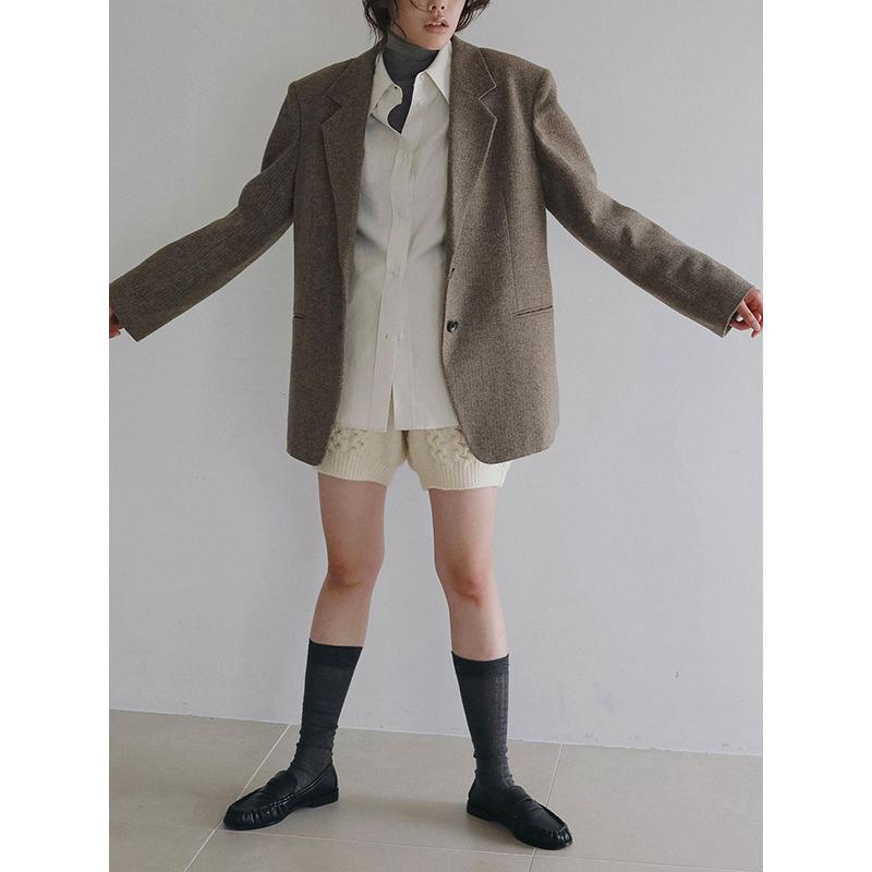 anuke（アンヌーク） 予約商品/anuke Herringbone Wool Jacket