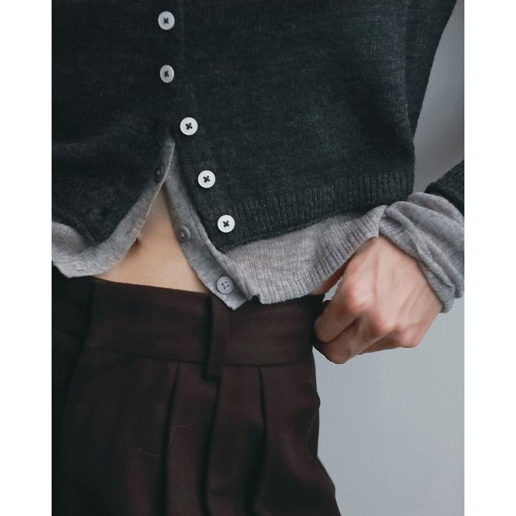 anuke（アンヌーク） 予約商品/anuke Layered Crewneck Cardigan